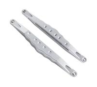 Composants Auto RC Compatible avec Losi pour Super pour Baja pour Rey LOS05013 1/6 RC Pièces De Mise À Niveau Voiture CNC Quille Inférieure Arrière en Alliage D'aluminium(Silver)