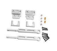 Composants Auto RC Compatible avec MN82 MN82S MN82Pro 1/12 RC Échelle Pièces Amélioration Voiture Télécommandée Cadre pour Châssis Kit Suspensions Liaisons(Silver)