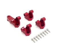 Composants Auto RC Compatible avec Traxxas pour TRX-4 1/10 RC Pièces De Mise À Niveau Voiture, 4, Support D'essieu Avant Et Arrière, Choc Inférieur, Maillons Suspension(Red)