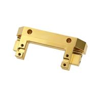 Composants Auto RC Compatible avec Traxxas pour TRX-4 pour TRX4 1/10 RC, Pièces De Mise À Niveau Voiture, Pare-Chocs Avant en Laiton Et Métal, Support Servo Robuste(Yellow)