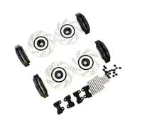 Composants Auto RC Compatible avec Traxxas pour TRX4 pour Defender 1/10 RC Pièces De Mise À Niveau Voiture Accessoires 4 Disques Frein Et Étriers en Alliage(Black)