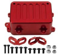 Composants Auto RC Compatible avec Traxxas TRX 4 pour SCX10 90027 pour II 90046 D90 1/10 RC, Pièces De Mise À Niveau De Voiture, Boîte Récepteur en Alliage D'aluminium CNC(Red)