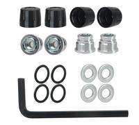 Composants Auto RC Compatible avec TRX4 pour TRX6 pour Axial pour SCX10 90046 pour Redcat pour Tamiya D90 1/10 RC Pièces De Voiture Écrou M4 Capuchon Central Jante Roue(Black)