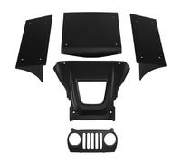 Composants Auto RC Compatible avec Vanquish H10 Optic Sparco Yokohama 1/10 RC, Pièces De Mise À Niveau Voiture Kit Panneaux Plaque Carrosserie en Aluminium CNC(Black)