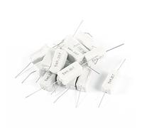 Composants consommateurs d'énergie 15 Pcs Résistances Fixes 5W Watt 0.2 Ohm 5% Résistances de Puissance en Ciment Céramique Résistance Blanc