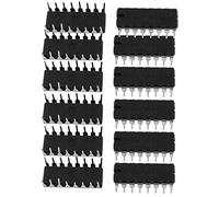Composants consommateurs d'énergie 16 pièces Résistances Fixes CD4052 Hex Inverter IC 16 Broches 2.54mm Pas DIP SMT Noir Résistance Chip Arrays Ton Argent