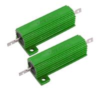 Composants consommateurs d'énergie 2 Pcs Green 50 Watt 65 Ohm 5% Résistances bobinées à coque en aluminium (2 piezas, vert, 50 vatios, 65 ohmios, 5% de aluminio, resistencias para heridas de alambre c