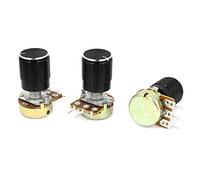 Composants consommateurs d'énergie 2K OHM Résistances Variables Potentiomètre Rotatif Cône Linéaire 2KB B2K Pot Potentiomètres 3 Pcs
