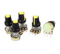 Composants consommateurs d'énergie 5 pièces 100K Résistances Variables OHM 3 Bornes Cône Linéaire Rotatif Type B Potentiomètres Potentiomètre Pot