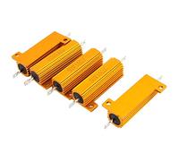 Composants consommateurs d'énergie 5 pièces résistances fixes 50W 10 Ohm axia-l résistance bobinée en aluminium plaqué résistances ton or