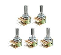 Composants consommateurs d'énergie 5 pièces WH148 potentiomètre 1K/2K/5K/10K/20K/50K/100K/250K/500K/1M Ohm 20MM 6PIN résistances à Film de carbone rotatif conique (Size : 20K Ohm)