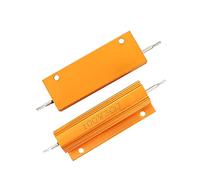 Composants consommateurs d'énergie Résistances bobinées 2pcs 100W avec coque en aluminium, résistances de charge de puissance RX24 (Size : 100R)