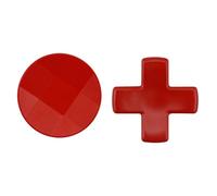 Composants de manette de jeu ABS bouton rond croix jolie clé ronde capuchon tissu bouton accessoires de jeu contrôleur ABS bouton rond croix sensibilité accessoires manette de jeu