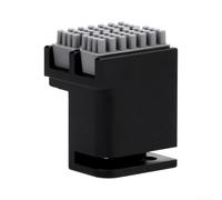 Composants de nettoyage de buse de rechange pour imprimantes 3D Bambu Lab P1P P1S X1C X1E avec brosse en aluminium et quatre inserts d'essuie-glace en silicone (A)