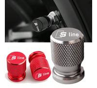 Composants de protection de soupape en maille métallique, capuchons de soupape, compatibles pour les accessoires intérieurs de voiture Audi Sline S3 S4 S5 S6 S7 RS Quattro Q7 Q5 Q3 A4 B8 8P A3 A6 C7 A