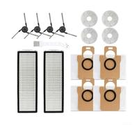 Composants de rechange pour aspirateur robot Xiaomi 5 Pro et OV21CN y compris filtre HEPA brosses latérales serpillère tissu et sacs à poussière (A)