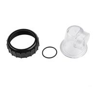 Composants d'insertion de pompe de circulation pour SPS25 SPS50 SPS75 SPS100 | Ensemble de couvercle de pré-filtre transparent à enfichable avec joints toriques et raccords à vis | Plastique