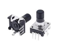 Composants Encodeur Rotatif EC12 À 360 Degrés, Encodeur Audio RE12, 3 Broches, 24 Positions, Non Avec Poignée De Commutateur À Bouton-poussoir(12.5mm Plum handle,5pcs)