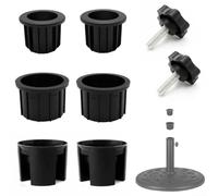 Composants fiables pour porte-parapluie de 22,9 cm et 1 poteau de 12,7 cm pour garder votre parapluie droit dans n'importe quel environnement
