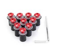 Composants Fixation 10 Pièces Motorcycle Pour M5 Screws Nuts Rubber Expansion Nuts Universal Windscreen Fairing Windshield Nut Pour Bolt Screw Kit Body Screws