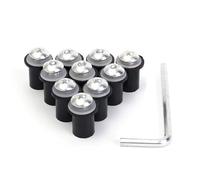 Composants Fixation 10 Pièces Motorcycle Pour M5 Screws Nuts Rubber Expansion Nuts Universal Windscreen Fairing Windshield Nut Pour Bolt Screw Kit Body Screws
