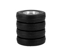 Composants Jouets RC Compatible avec Tamiya 1/14 Pièces De Camion Tracteur RC Roues De Chargeur Surbaissées Arrière en Caoutchouc Pneu Pneu avec Jantes en Aluminium CNC
