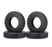 Composants Jouets RC Compatible avec Tamiya 1/14 RC Camion Remorque Tracteur Pneus Voiture 4 Pièces Moyeux Jante Roue Avant Arrière Pneus en Caoutchouc avec Inserts en Mousse