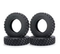 Composants Jouets RC Compatible avec Tamiya 1/14 RC Camion Remorque Tracteur Pneus Voiture 4 Pièces Moyeux Jante Roue Avant Arrière Pneus en Caoutchouc avec Inserts en Mousse