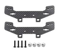 Composants Jouets RC Compatible avec Tamiya pour TT02 TT02R 1/10 Pièces De Mise À Niveau pour Voitures Télécommandées, Plaques De Tour D'amortisseurs Avant Et Arrière en Fibre De Carbone