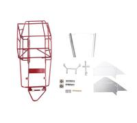 Composants Jouets RC Compatible avec WPL C14 C24 C24-1 1/16 Pièces De Voiture RC Accessoires Cadre Tubulaire Complet en Métal pour Châssis Corps en Métal Cage De Sécurité Rouge