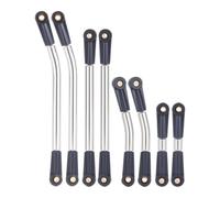Composants Jouets RC pour Axial pour SCX24 1/24 8 Pièces Liens Corps en Acier Inoxydable Ensemble Mise À Niveau RC Chenille Accessoires
