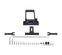 Composants Jouets RC pour Bta pour Vanquish pour Wraith Axle Rr10 Smt10 1/10 Kit Montage Servomoteur avec Cylindre Direction Hydraulique Complet Cage À roulettes(Black)