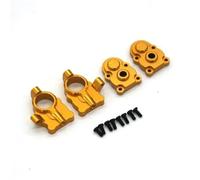 Composants Jouets RC Pour FMS Pour FCX24 1/24 Petit Essieu Sept Portes Bloc C Métal Couvercle De Coupelle Direction Pièces Et Accessoires D'amélioration Pour Voitures RC(Yellow)