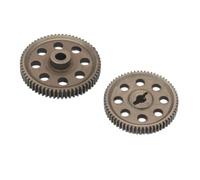 Composants Jouets RC pour HSP 94111 1/10 2 Pièces Engrenage Principal en Métal Diff Pignon Moteur 64T 21T RC Mise À Niveau Voiture Modèles Jouets Rechange