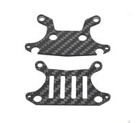 Composants Jouets RC pour Tamiya GF-02 pour GF02 Plaque Tour Choc Avant Et Arrière en Fiber Carbone Pièces Mise À Niveau Voiture RC Accessoires