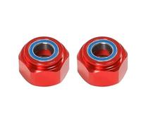 Composants Jouets RC Pour Tamiya Pour DT03 DT-03 1/10 2 Pièces Adaptateur Moyeu Hexagonal Roue Avant Métal 12mm Réparation Voiture RC Modifier Les Pièces Mise Niveau Accessoires(Red)