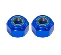 Composants Jouets RC Pour Tamiya Pour DT03 DT-03 1/10 2 Pièces Adaptateur Moyeu Hexagonal Roue Avant Métal 12mm Réparation Voiture RC Modifier Les Pièces Mise Niveau Accessoires(Blue)
