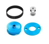 Composants Jouets RC pour Tamiya pour TT02 pour TT-02 1/10 Système D'engrenages Transmission À Entraînement par Courroie 16T 40T Pièces Mise Niveau Voiture RC(Blue)