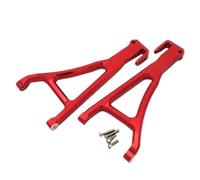 Composants Jouets RC pour Traxxas pour E-Revo 2.0 Et pour VXL 8631/8632 1/10 Bras De Suspension Inférieurs Avant en Aluminium Gauche Et Droite - Pièces De Rechange(Red)