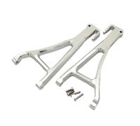 Composants Jouets RC pour Traxxas pour E-Revo 2.0 Et pour VXL 8631/8632 1/10 Bras De Suspension Inférieurs Avant en Aluminium Gauche Et Droite - Pièces De Rechange(Silver)