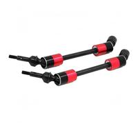 Composants Jouets RC pour Traxxas pour E-revo pour Summit pour Revo 3.3 pour E-MAXX T-MAXX 1/10 CVD Cannelé en Acier Dur Essieux d'arbre Transmission Pivotant 5451X RC(Red)