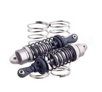 Composants Jouets RC pour Traxxas pour Revo pour E-revo Slayer pour Buggy 1/10 2 Pièces Amortisseur Avant en Alliage D'aluminium 100mm Mise À Niveau Voiture RC(Gray)