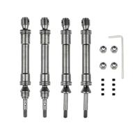 Composants Jouets RC pour Traxxas pour Slash pour Rustler pour VXL pour Stampede 4X4 1/10 Acier CVD Avant Arrière Arbre Transmission Assemblage Robuste RC(Gray,Set)
