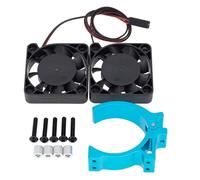Composants Jouets RC Pour Traxxas Pour Summit Pour E-revo Pour Udr 42mm Moteur Sans Balais Brossé Dissipateur Thermique Ventilateur Refroidissement Rc Voiture Mise Niveau Pièces(Blue)