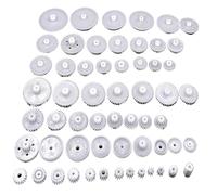 Composants Modèles RC Accessoires De Remplacement pour Mise À Niveau De Voiture RC 58 Pièces Sac D'engrenages De Réduction Roues Dentées Assortiment D'engrenages en Plastique À Monter Soi-même