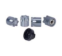 Composants Modèles RC Compatible avec Axial pour SCX10 D90 pour TRX4 TF2 CC01 pour Capra 1/10 RC Crawler Car Upgrade Parts, Capuchon Central De Jante, Écrou M4, 4 Pièces(Gray)