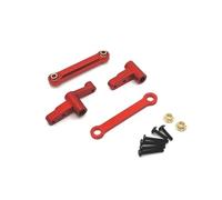 Composants Modèles RC Compatible avec Mjx 14210 14209 Les Pièces Voiture Coupelle Direction Supérieure Inférieure Kit Bras Oscillant Support Tour D'amortisseur Colonne Corps(Red)