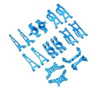 Composants Modèles RC Compatible avec Mjx 14210 14209 Les Pièces Voiture Coupelle Direction Supérieure Inférieure Kit Bras Oscillant Support Tour D'amortisseur Colonne Corps(Blue1set)