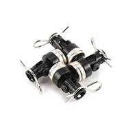 Composants Modèles RC Compatible avec Traxxas pour HSP pour Sakura pour Redcat 1/10 Pièces De Voitures Dérivantes RC Colonne De Coque De Contact Corporel Invisible Furtif + Clips(Black)