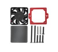 Composants Modèles RC Compatible avec TRAXXAS pour Trx4 pour Trx6 1/10 RC Crawler Cars Pièces De Mise À Niveau Accessoires De Remplacement Kit De Ventilateur De Refroidissement ESC(Red)
